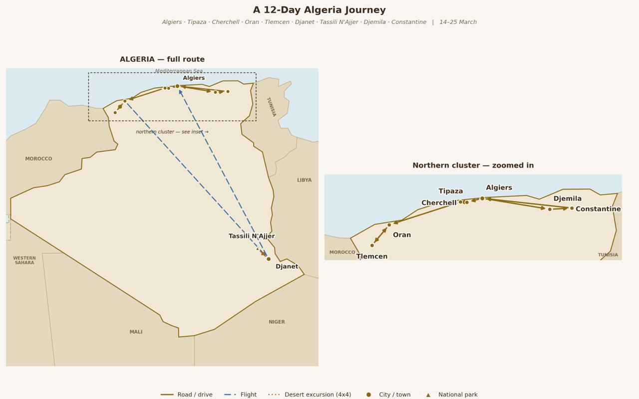 map of algeria