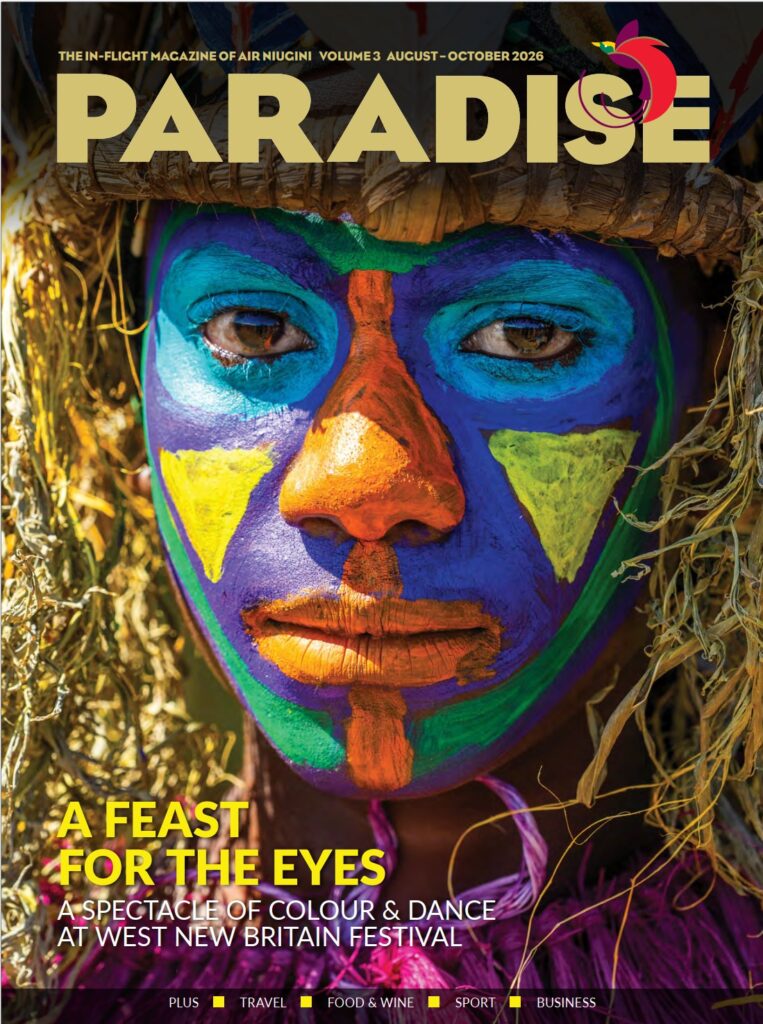 Boy with painted face